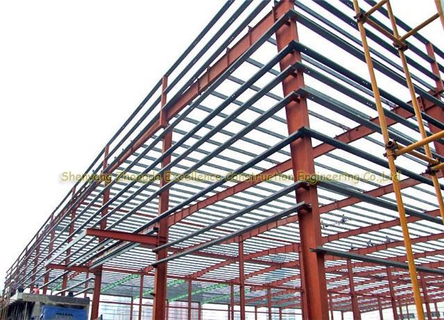 la estructura de acero del bajo costo galvanizó el braguero del metal del almacén del edificio industrial