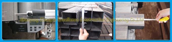 Los materiales huecos de la sección/de construcción de los edificios de la estructura de acero en frío galvanizaron la tubería cuadrada