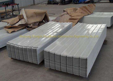 Long Span Color Coated Metal Corrugated Roofing Sheets / PPGI Roof Steel Panels