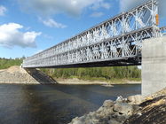 200 tipo puente de Bailey de acero prefabricado con la superficie galvanizada o pintada