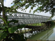 Puente de Bailey prefabricado de la estructura de acero de la construcción metálica
