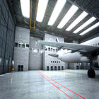 Edificios grandes de Warehouse del metal del hangar de acero de la estructura de acero