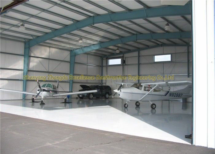 Hangares prefabricados Q235B Q345B de los aviones de los hangares de acero del aeroplano del GB JIS