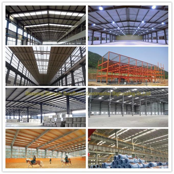 estructura de acero del almacén del hangar del taller de la luz prefabricada del edificio